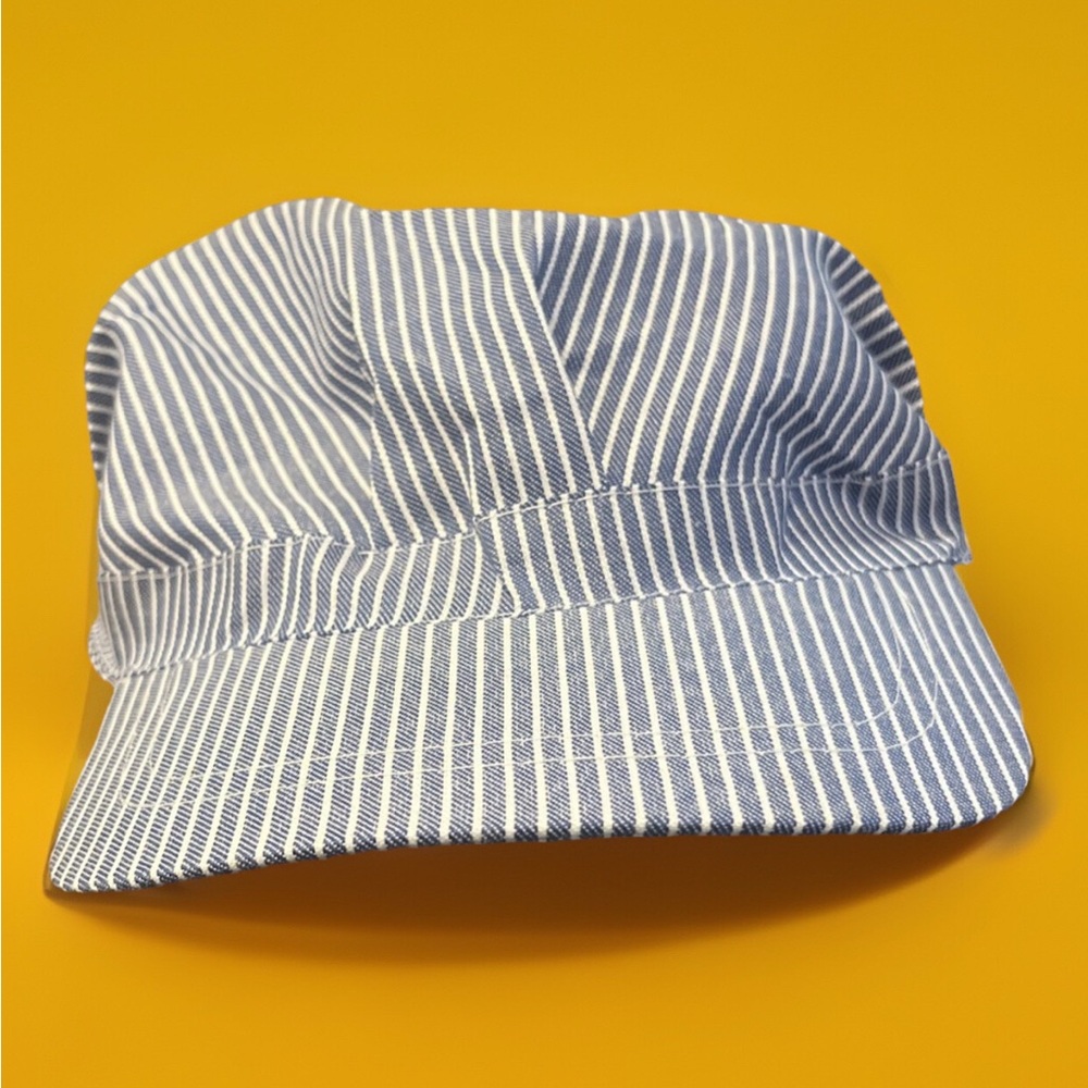 Conductor's Cap-Light Blue Stripe